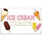 Signmission Ice Cream Treats Banner Heavy Duty 13 Oz Vinyl with Grommets B-60 Ice Cream Treats - alternate 1